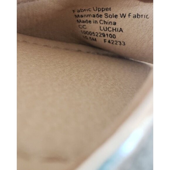 Charter Club Sandals 10.5 M Beige Canvas Platform Espadrilles Wedge Luchia - Picture 7 of 13